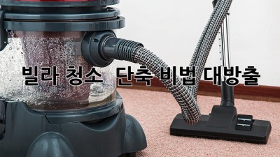 🏡✨ 빌라 청소, ⏰ 단축 비법 대방출!